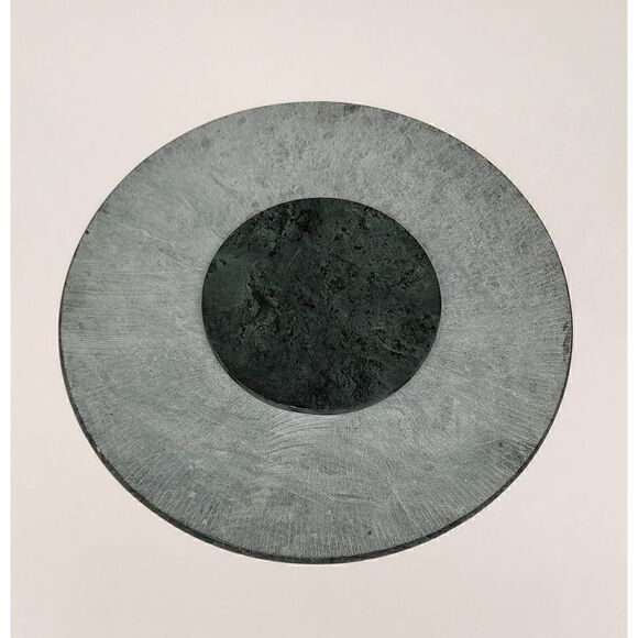 Creative Home Natural Marble Round Trivet Cheese Board Dessert Serving Plate 8" - Picture 4 of 5